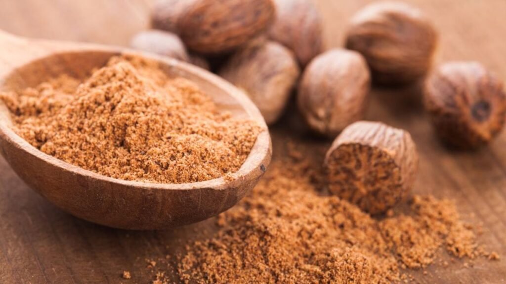 Nutmeg, which contains myristicin, causing hallucinations, tremors, and seizures in dogs.