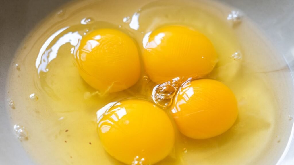  Raw eggs, which can cause Salmonella infections in dogs, leading to food poisoning.