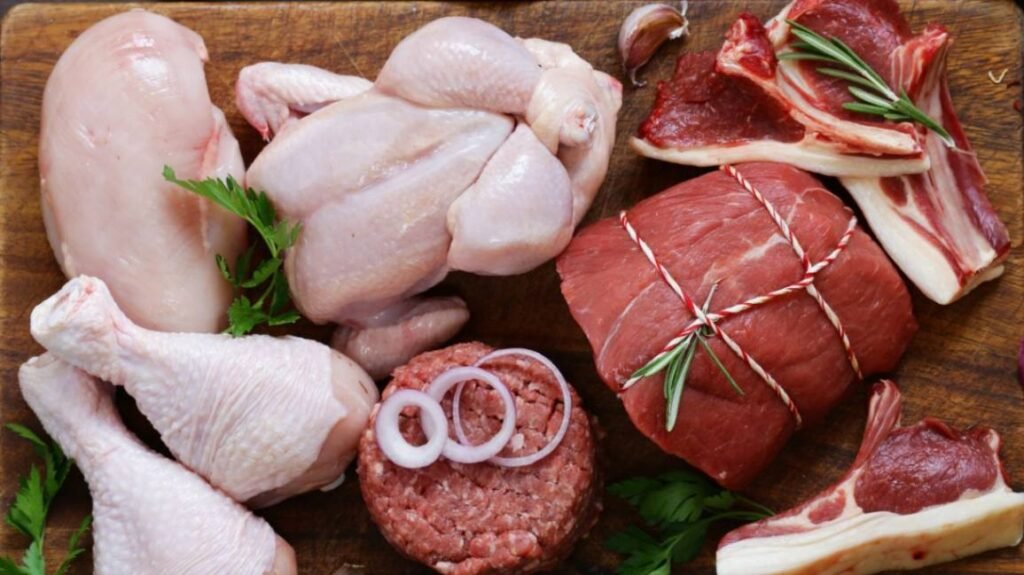 Raw or undercooked meat, which can carry bacterial infections like Salmonella and E. coli.